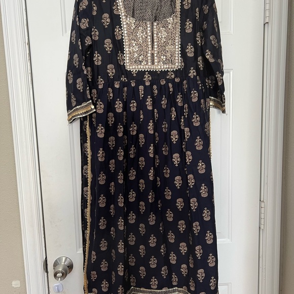 Brand new high waist slit sides short above ankle length pants kurta - Picture 7 of 8